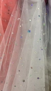 Star Moon Sequined fabric factory direct sales of new season products available for wholesale or retail Specification image